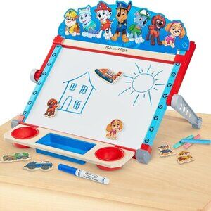 Melissa & Doug PAW Patrol Wooden Double-Sided Tabletop Art Center Easel
